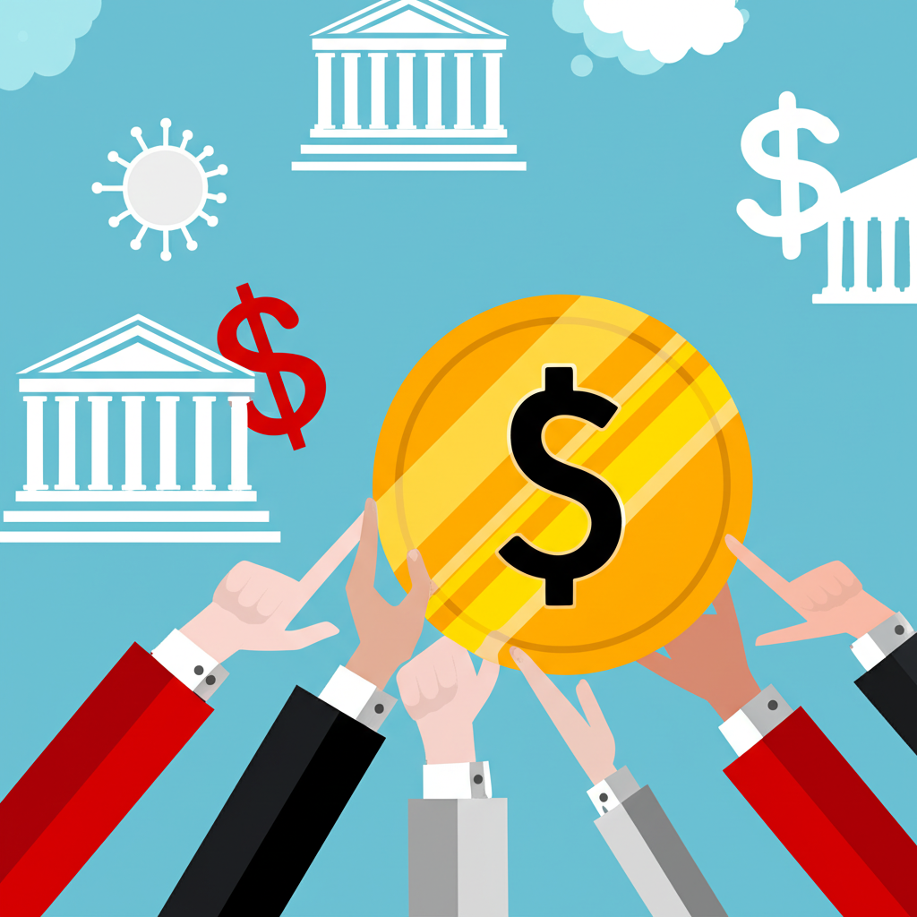 宏觀經濟因素推動黃金價格上漲圖，多手推升金幣受病毒、央行、美元貶值與通膨影響