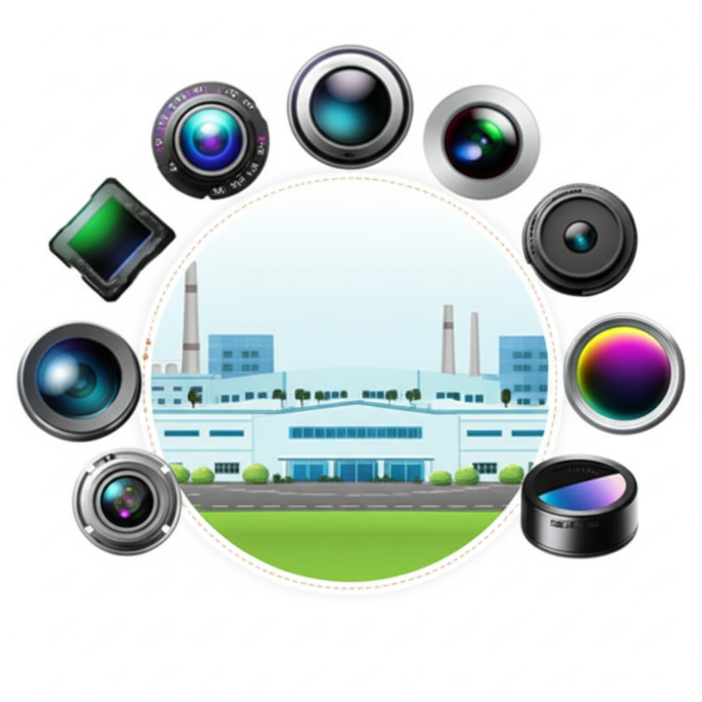 大立光電多樣產品線光學鏡頭工廠插圖