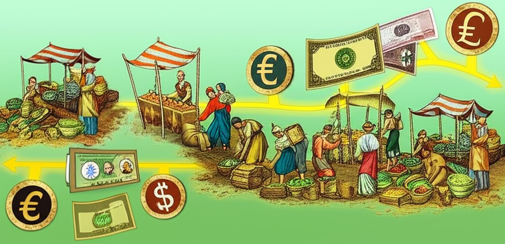 期貨市場歷史演進與農產品交易示意圖