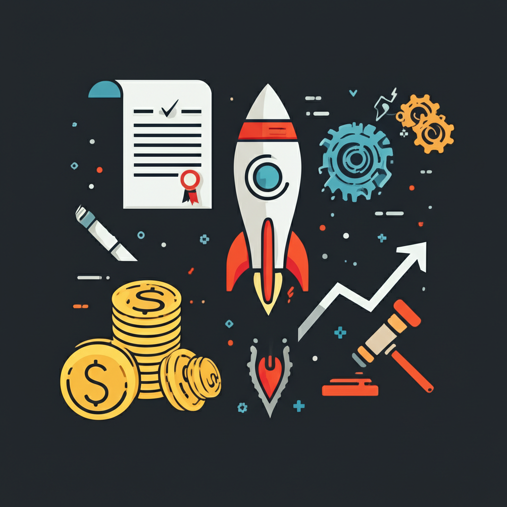 各種利多來源的插圖，包括政府政策、新產品上市、產業突破與強勁經濟數據